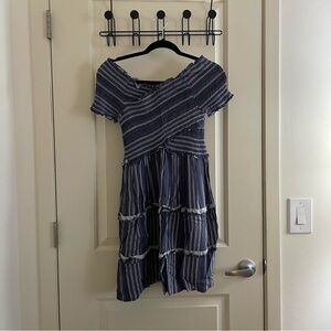Japna blue & white striped sundress